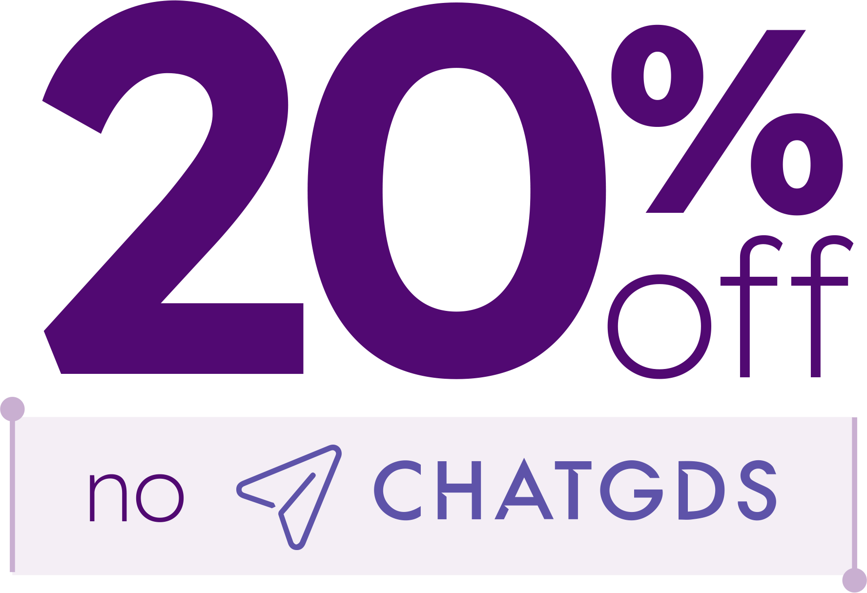 20% OFF no ChatGDS, automação de WhatsApp